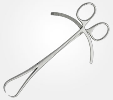 REDUCTION FORCEPS POINTED WITH DOUBLE RATCHET